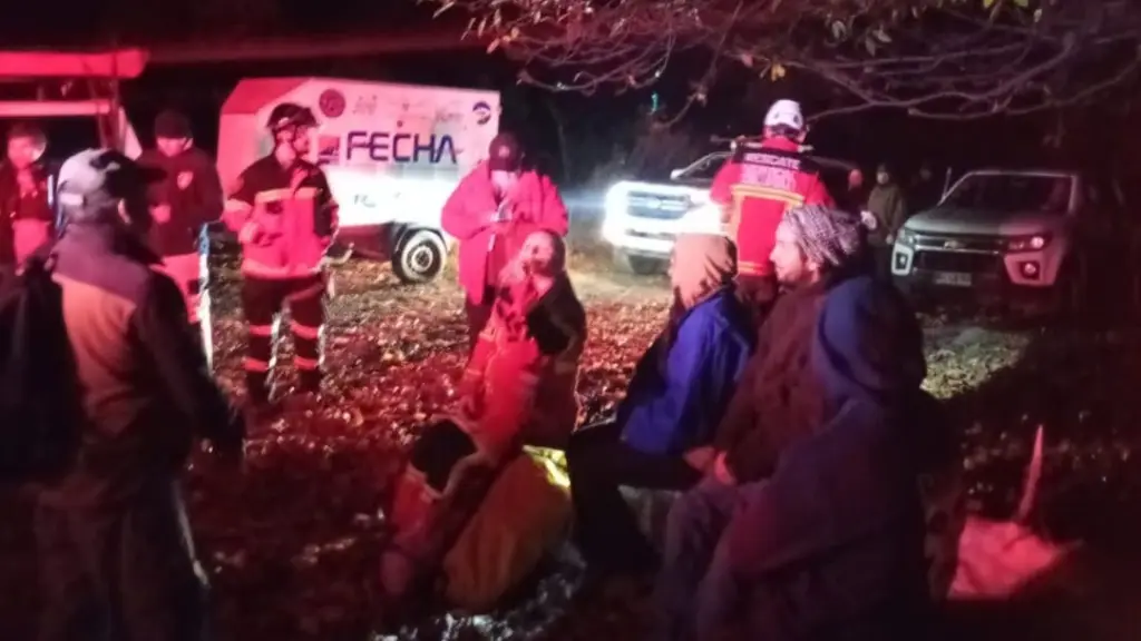 Los tres excursionistas se encuentran en buenas condiciones de salud., Cedida