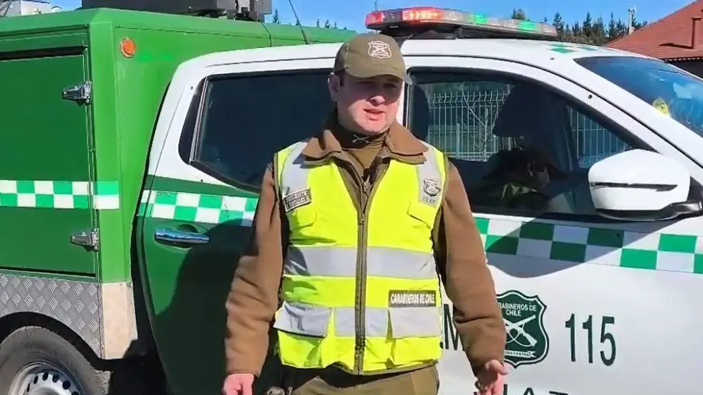 Teniente de Carabineros, Pedro González, de la SIAT Biobío. / SIAT de Carabineros Biobío