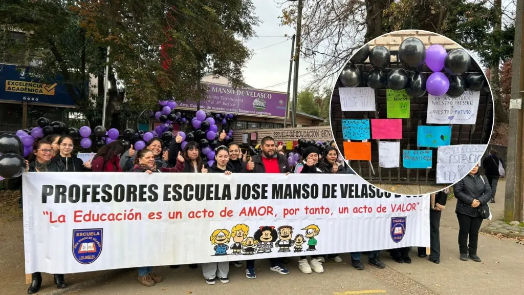 Por caprichos de otros liceos Escuela José Manso de Velasco rechaza anexo con Liceo Comercial con manistación pacífica, La Tribuna