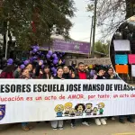 \'Por caprichos de otros liceos\' Escuela José Manso de Velasco rechaza anexo con Liceo Comercial con manistación pacífica, La Tribuna