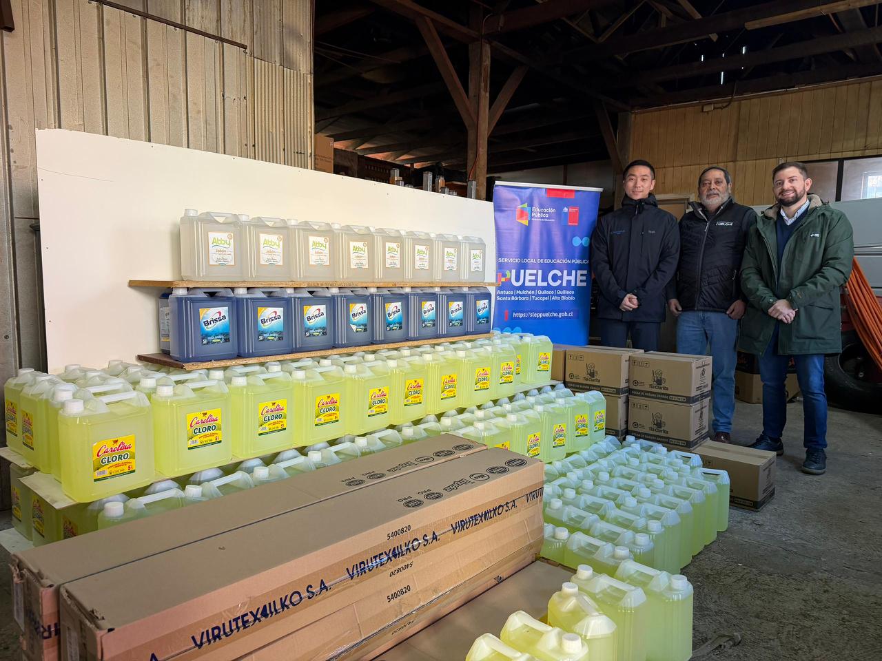 Los establecimientos educacionales de las comunas de Santa Bárbara y Quilaco fueron beneficiados con la ayuda entregada por Rucalhue Energía. / Rucalhue Energía SpA