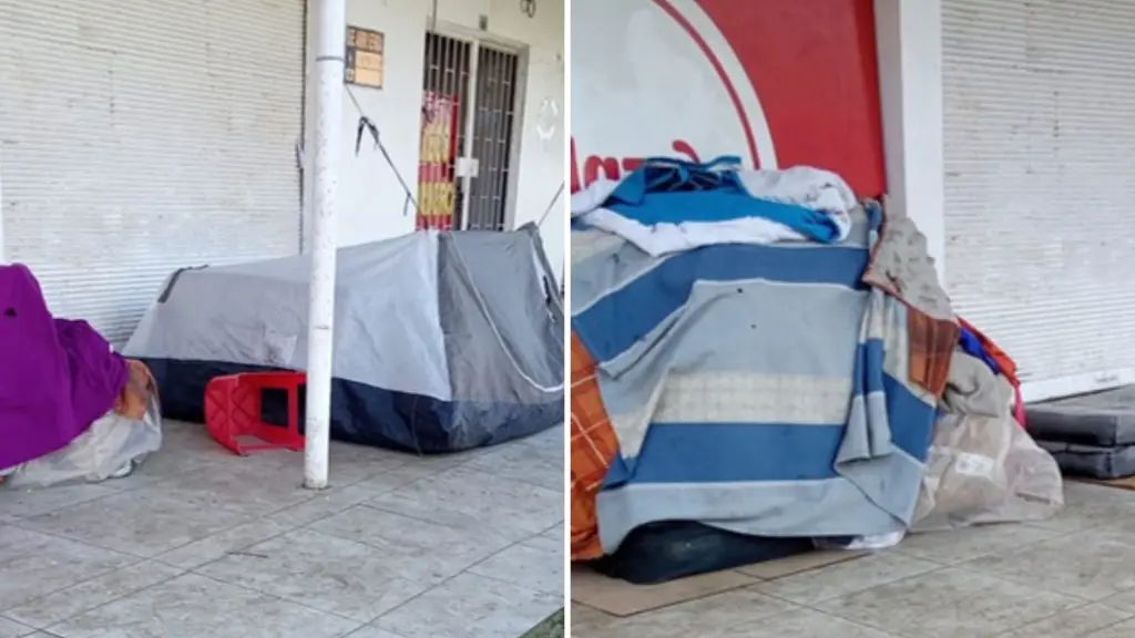 El olor era insoportable: Retiran a hombre en situación de calle de galeria de Los Ángeles , La Tribuna
