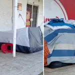 \'El olor era insoportable\': Retiran a hombre en situación de calle de galeria de Los Ángeles , La Tribuna