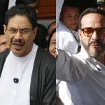 Combo de fotografías que muestra al candidato presidencial por el partido oficialista Pacto Histórico, Iván Cepeda (i), y al candidato de ultraderecha Abelardo de la Espriella, del movimiento Defensores de la Patria, EFE/ Carlos Ortega / Ernesto Guzmán Jr