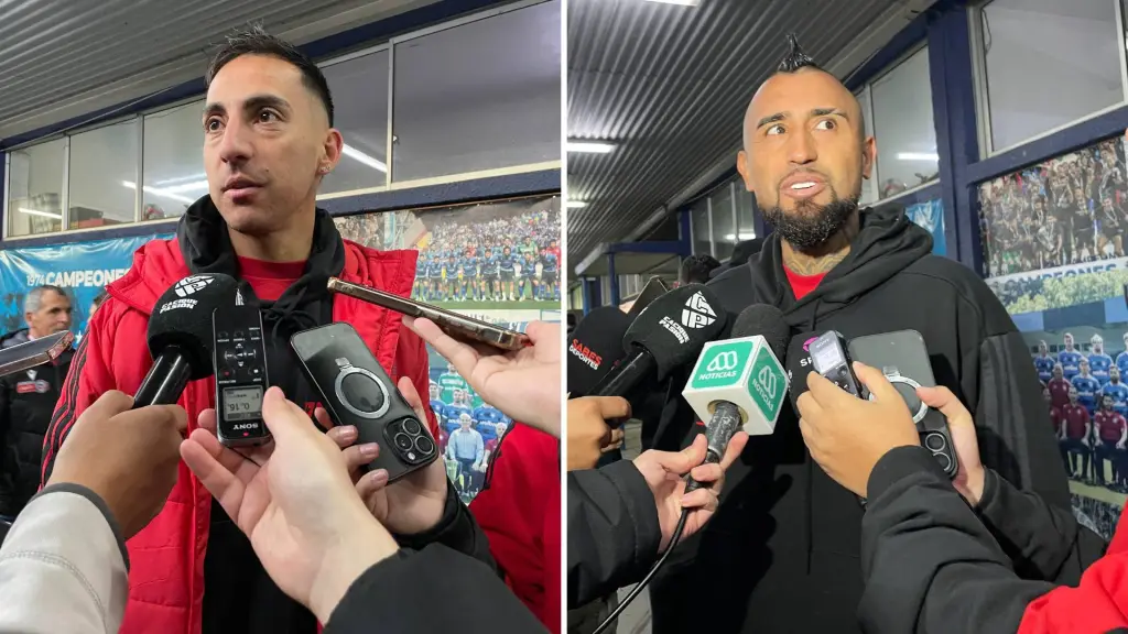Javier Correa y Arturo Vidal manifestaron su molestia por algunas decisiones arbitrales adoptadas durante el encuentro disputado en Talcahuano., Nicolás Maureira | La Tribuna