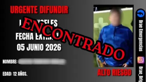 Tras tres días de búsqueda: Angelino de 12 años reportado como desaparecido fue encontrado en Concepción