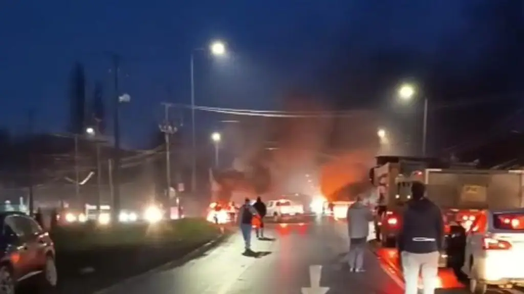 Bloqueo de tránsito por manifestación, Diario La Tribuna