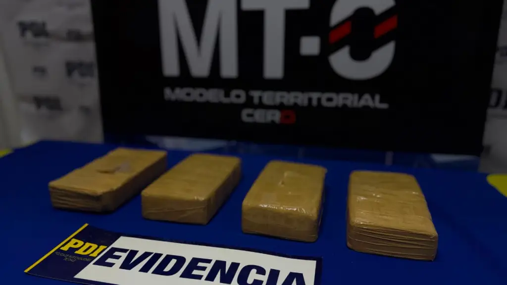 Droga incautada por detectives en Mulchén, PDI Biobío