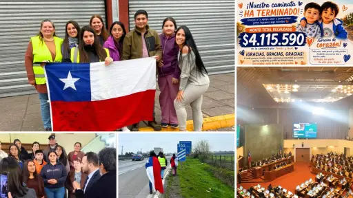 Caminata por Tomás y Gael culmina en el Congreso: campaña reúne más de \\$4 millones
