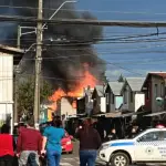 AHORA: Incendio de vivienda con peligro de propagación en sector sur de Los Ángeles , Cedida