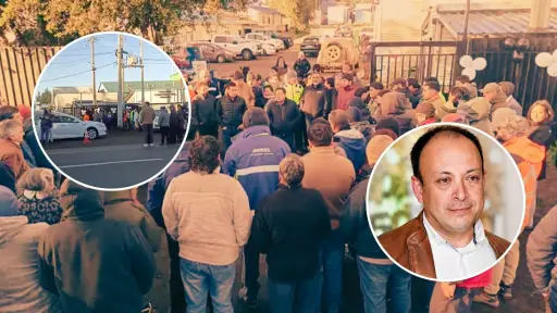 Multitudinaria caravana despide en Laja al empresario Claudio Fica Ramírez