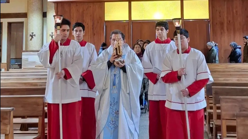 Procesión Virgen del Carmen, Diócesis Santa María de Los Ángeles
