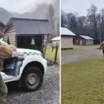La entrega de ropa de cama se realizó en la comunidad indígena El Avellano, en Alto Biobío., @CarabBioBio