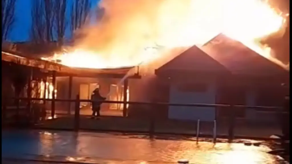 La casa afectada se ubica en el sector del fundo Los Leones, Cabrero urgente 
