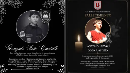 Liceos de Los Ángeles lamentan el fallecimiento de su exalumno Gonzalo Soto Castillo