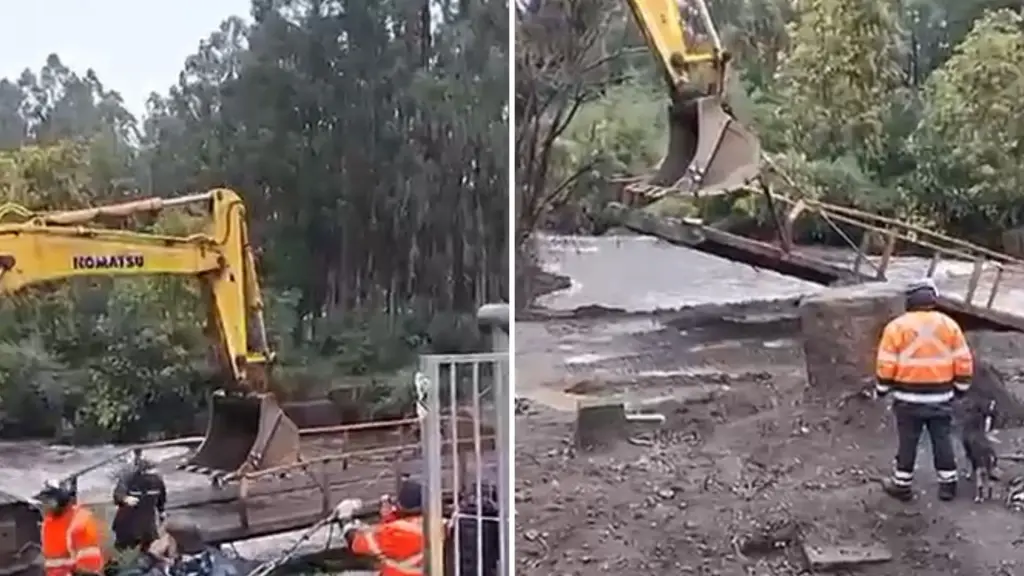 Retiran puente en sector rural de Los Ángeles por riesgo estructural: vecinos quedan con acceso solo por caminos alternativos, La Tribuna