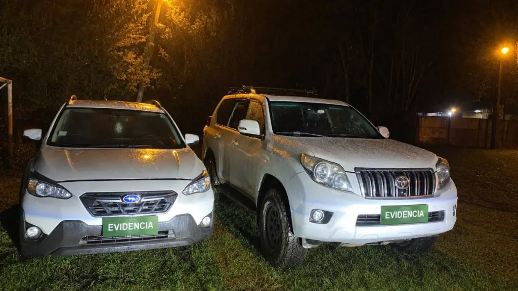 Los vehículos fueron recuperados por personal de la Subcomisaría de Coihueco tras la denuncia de vecinos del sector, Carabineros de Chile
