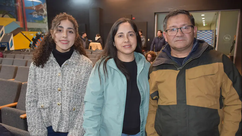 Katalina Saavedra, Dayhan Sanhueza y Felipe Rivera. | La Tribuna