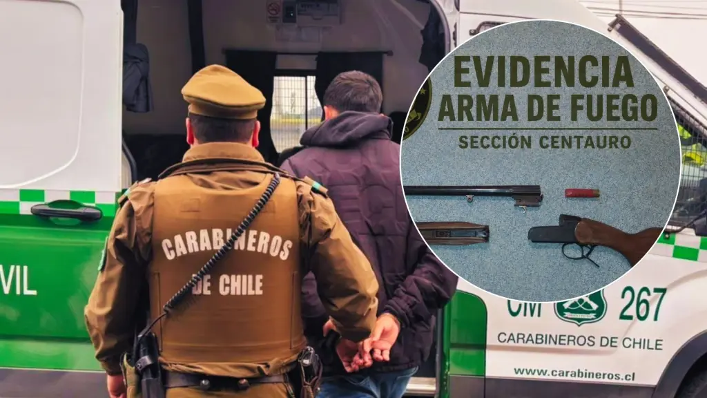 Hombre es detenido por disparar escopetazo contra un auto en población de Los Ángeles: mantenía amplio prontuario policial, La Tribuna