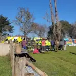 Volcamiento de carro en Theodoro Smith, La Tercera