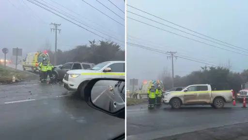 AHORA: Dos lesionados deja colisión entre camioneta y jeep en Los Ángeles