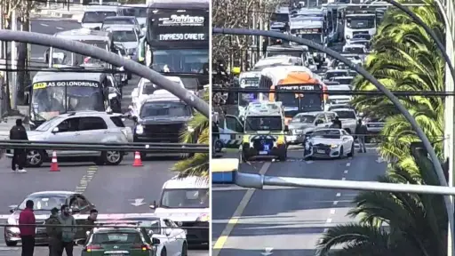 Doble accidente provoca caos vial en el acceso a Concepción: confirman un peatón fallecido
