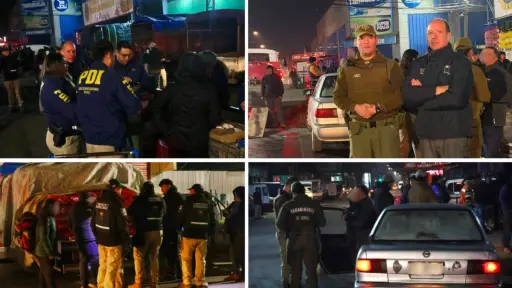 Realizan amplio operativo de fiscalización nocturna en sectores céntricos de Los Ángeles
