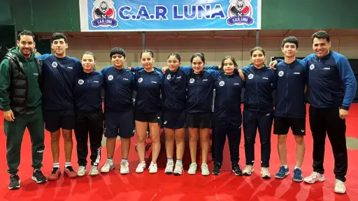 Team Los Ángeles confirmó su poderío en el tenis de mesa regional