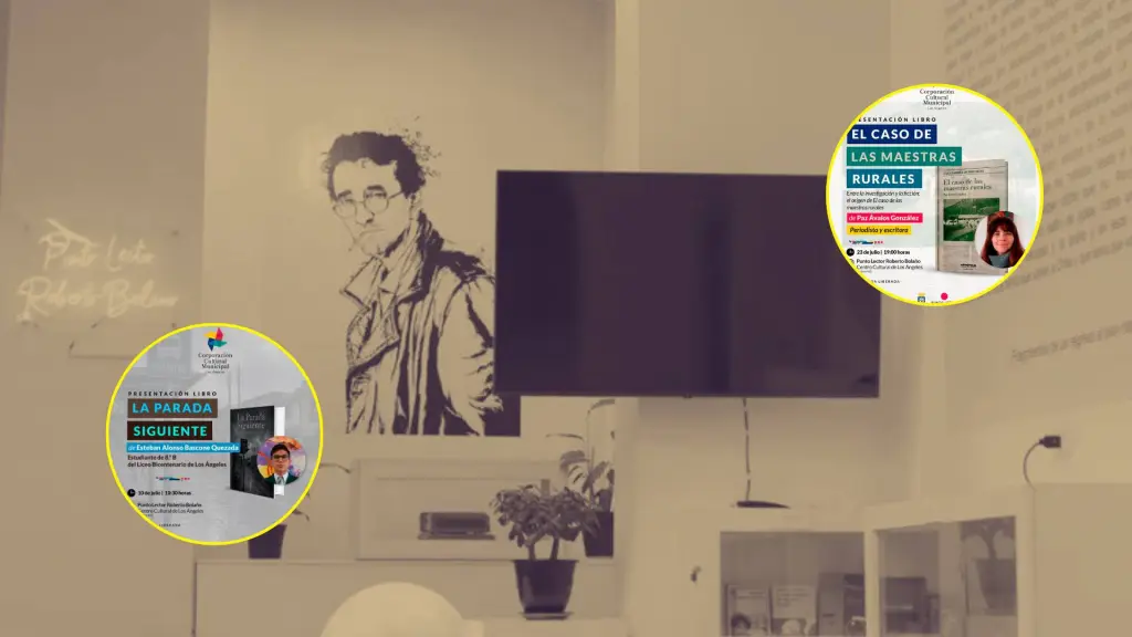 El Punto Lector Roberto Bolaño será escenario de dos nuevas presentaciones de libros durante julio, ambas con entrada liberada para la comunidad., Centro Cultural Municipal de Los Ángeles