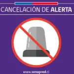 Cancelación de alerta amarilla por eventos meteorológico , SENAPRED BIOBÍO