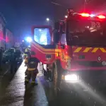 El rápido actuar de Bomberos logró controlar las llamas , Cedida