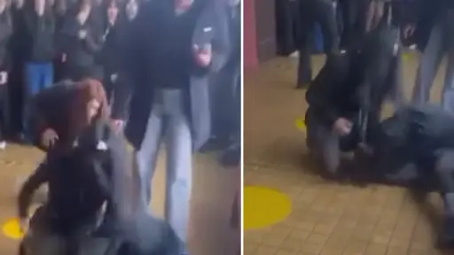 Captan violenta golpiza contra estudiante al interior de liceo de Mulchén