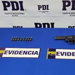 El procedimiento culminó, además, con la incautación de un revólver y munición., PDI Biobío
