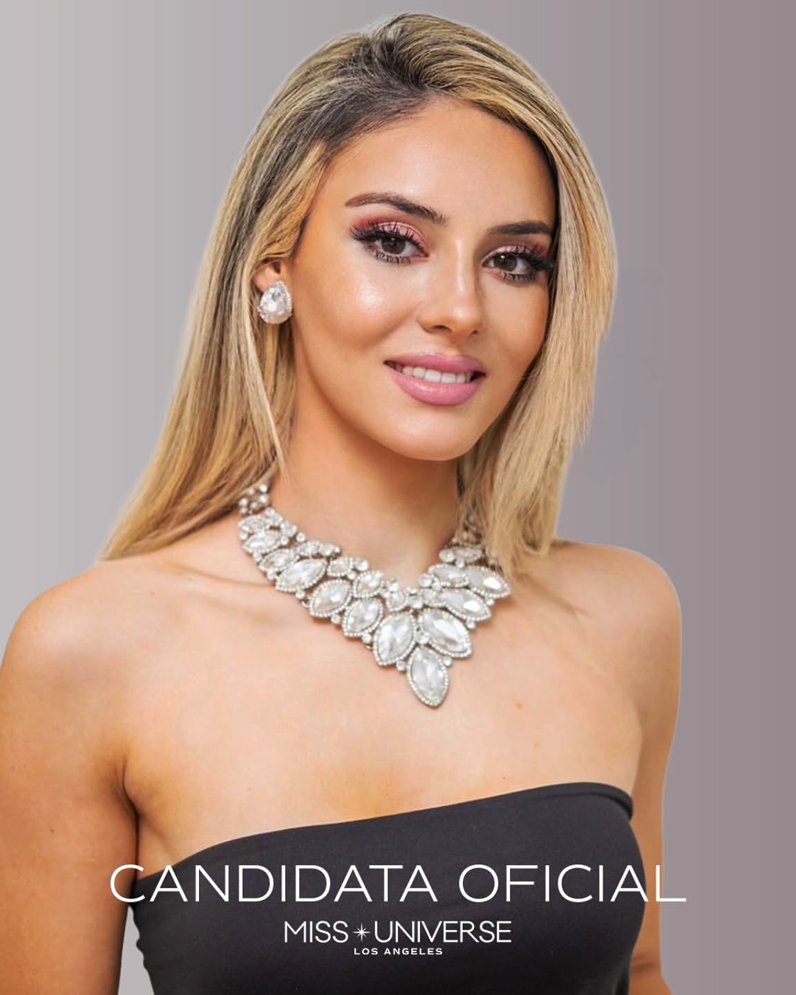 Una de las finalistas que lució las joyas de la marca fue Mariane Kiss representante de Los Ángeles. / Joyería Paola Díaz