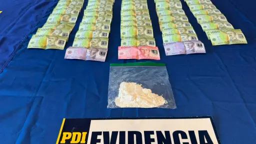 Desarticulan punto de microtráfico en Los Ángeles e incautan cocaína avaluada en \\$760 mil