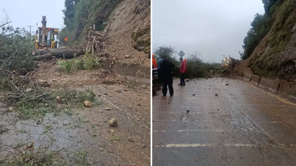 Autoridades llaman a utilizar vías alternativas y conducir con precaución., Municipalidad de Santa Bárbara
