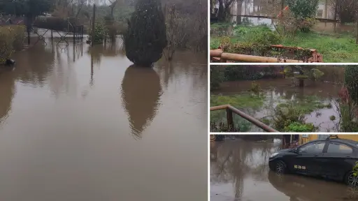 El camino principal está como un río: el relato de un vecino de La Capilla en plena Alerta Roja en Los Ángeles