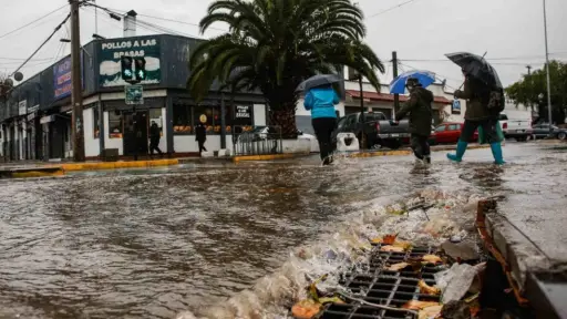 Sistema frontal deja seis damnificados y más de 120 personas aisladas entre Valparaíso y Los Ríos