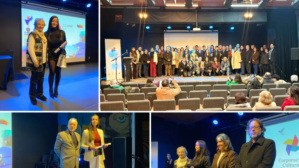 Autoridades, trabajadores, artistas y personas reconocidas participaron del registro oficial realizado al cierre de la ceremonia., Corporación Cultural Municipal de Los Ángeles