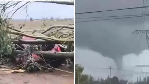 Tornados afectan a cuatro comunas de Ñuble y dejan daños en viviendas, automóviles y una persona lesionada