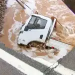 Camión cayó a un río tras colapso de puente en Freirina: conductor y copiloto fueron rescatados por vecinos, Meganoticias