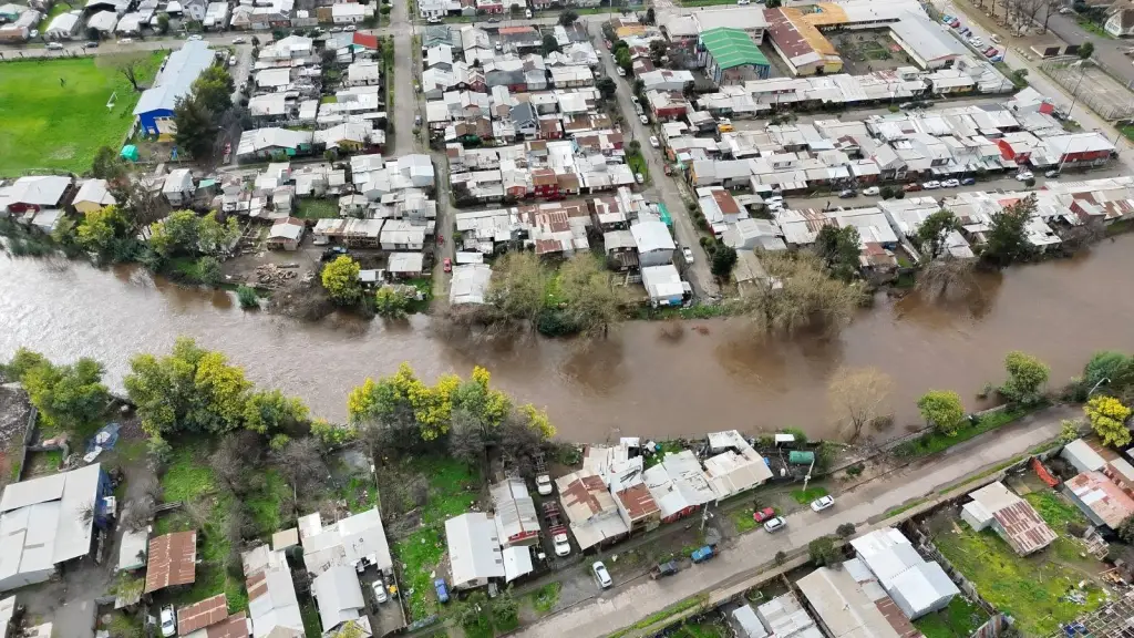 Crecida de río en Mulchén, CB Mulchén