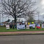 Protesta docente, La Tribuna