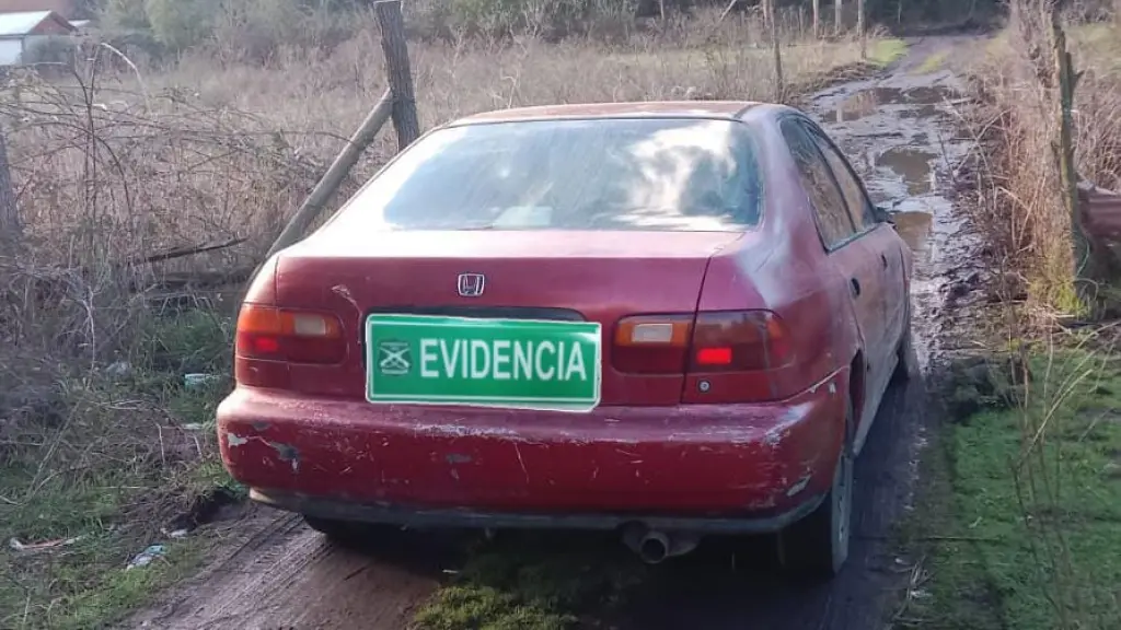 Vehìculo recuperado por personal de la Patrulla FOCO, Cedida
