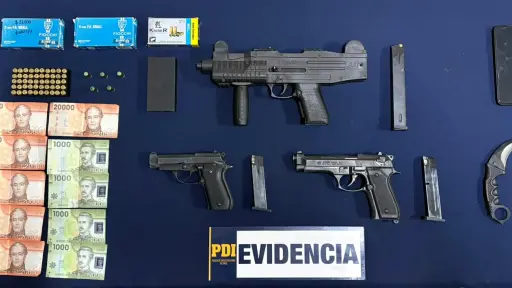 Detienen a cuatro personas que comercializarían armas a fogueo a través de redes sociales en Traiguén