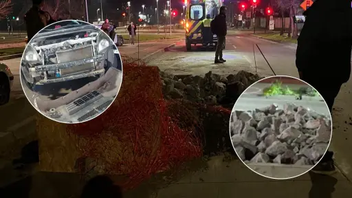 Dos accidentes en cosa de minutos por obras no señalizadas en avenida Padre Hurtado de Los Ángeles