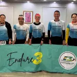 Los integrantes de Endure 3 Community Lab, en la previa de la competición, La Tribuna