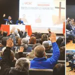 Las exposiciones estuvieron a cargo de monseñor Cristián Castro Toovey y del académico de la UCSC Juan Carlos Inostroza Lanas., Iglesia.cl