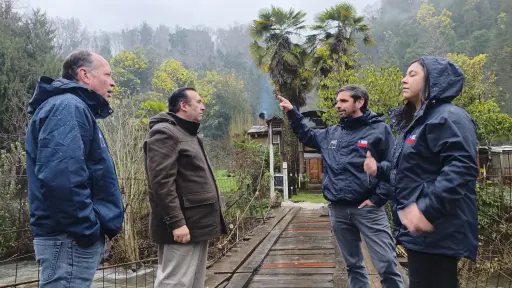 Autoridades despliegan apoyo en Santa Bárbara tras efectos del sistema frontal