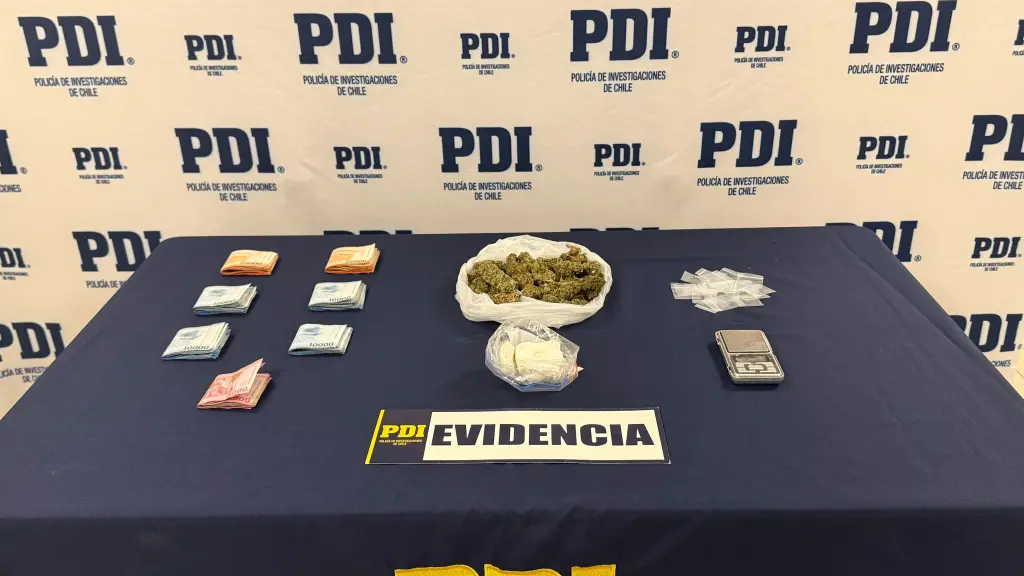 a droga fue incautada por detectives de la PDI de Angol, PDI Araucanía